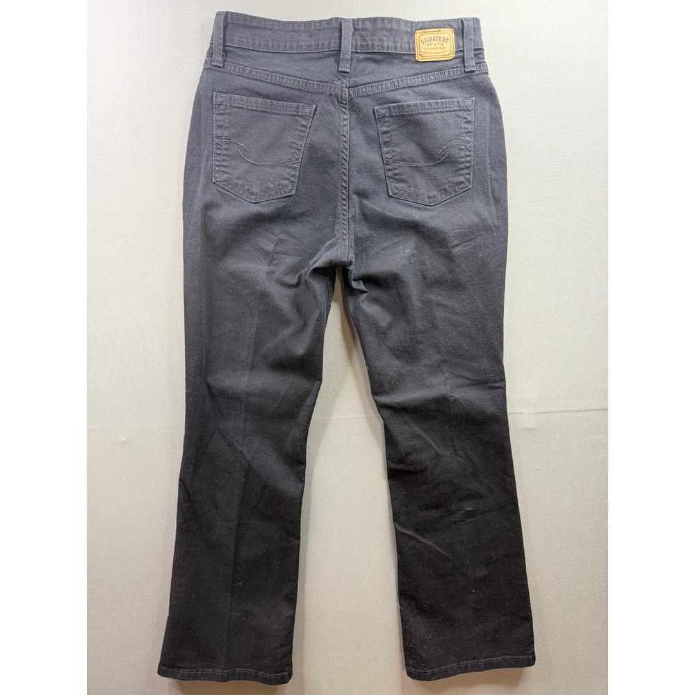 Levi Strauss Signature Bootcut Jeans Women Black Stretch 28x28